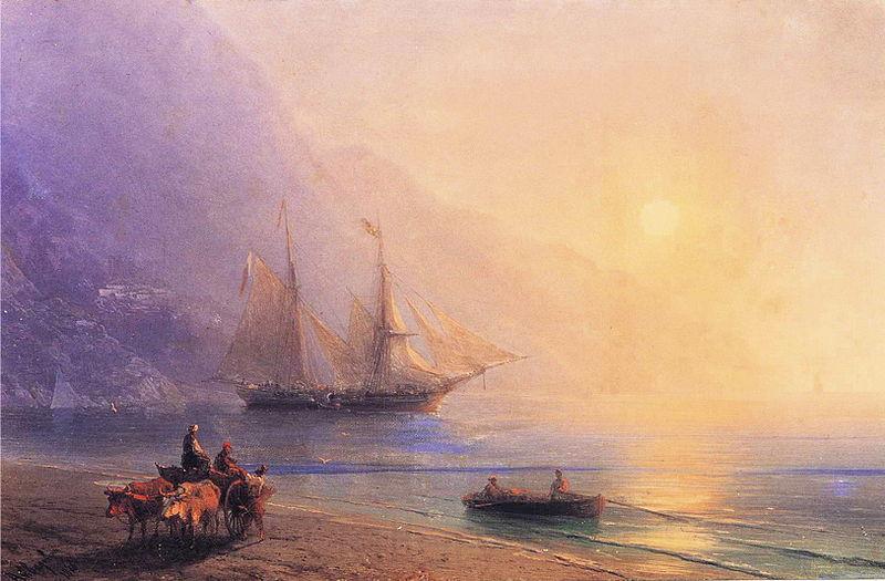 Ivan Aivazovsky Loading Provisions off the Crimean Coast Germany oil painting art